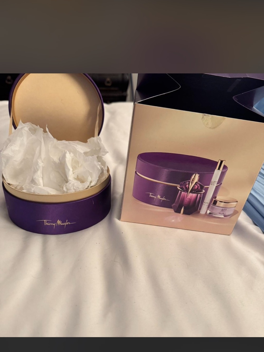 Thierry Mugler Purple and Gold Gift Box Set Alien